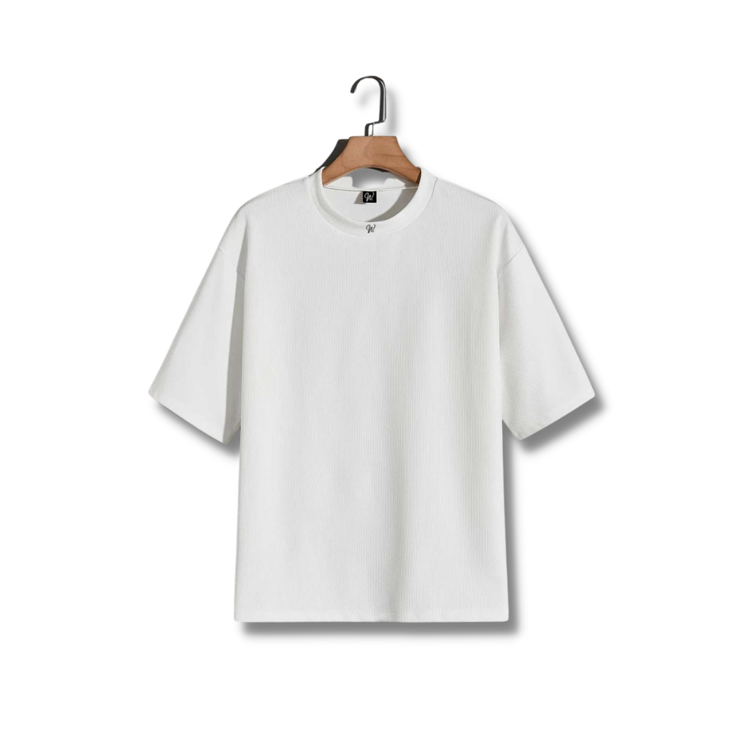 Drop Shoulder Tee - White